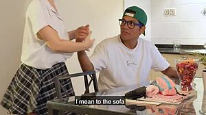 i can't believe my classmates got me into these dirty adult games on the sofa