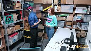 Redhead Ornella Gets Her Tight Cunt Demolished When Found Robbing