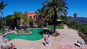 Busty Milf Gets Doggystyled And Jizzed On Tits!