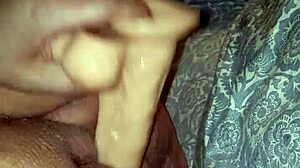 bbw whore is fucking her new huge dildo