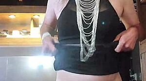 Modeling new panties for you