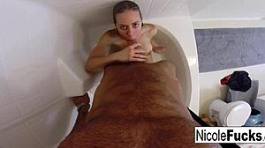 Check out this hot home video of Nicole Aniston getting pounded in the shower! 💦