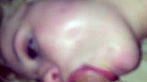 Blonde Teen Gags On Huge Cock For Facial