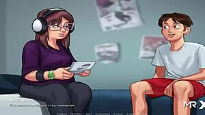 emotional sex with chubby girl in headphones, uncensored