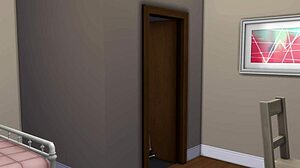 Ung tjej förlorar oskulden till styvbrors vän i Sims 4 hentai-scen