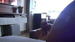 My step sister-in-law leaves footprint on my cock!