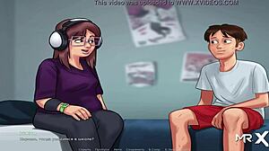 emotional sex with chubby girl in headphones, uncensored