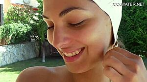 Masturbating Naked Babe Petite 18+ Brunette Pornstar!