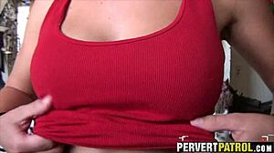 Detailed spying on teen slut in laundromat pov