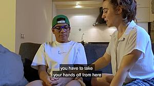 i can't believe my classmates got me into these dirty adult games on the sofa