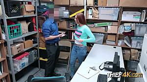 Redhead Ornella Gets Her Tight Cunt Demolished When Found Robbing