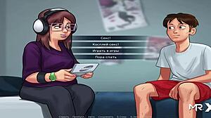 emotional sex with chubby girl in headphones, uncensored