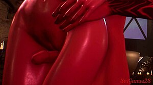 Girls fuck hard in dungeon with two guys! So rough!