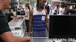 Skinny Whore Gives Sloppy Blowjob