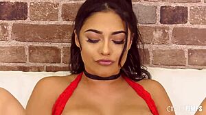 sp-spicy teen 18+ latina with big tits solo masturbating with toys in a live show, you know
