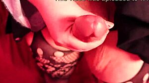 cute tranny pinky jerks big cock cumshot pov