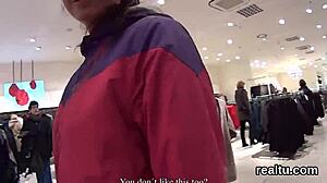 fantastic czech nympho was tempted in the shopping centre and banged in pov