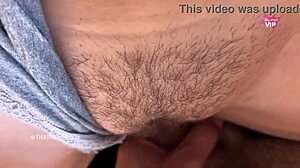 fucking hot with the hairy pussy until he cum inside 😍