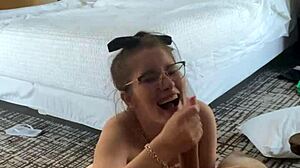 Huge Tit Brunette Steals Soul From Huge Cock