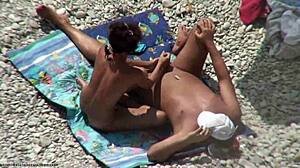 Watch me blow him on the beach secretly