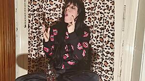 Smoking Goth Girl After Long Day Behind Scenes Pt2 HD!