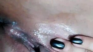 gabi is masturbating her pussy, rubbing her clit until orgasm, thinking of my cock