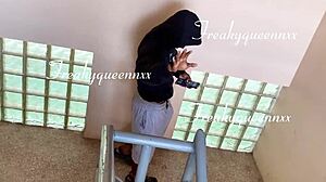 caught my tenant masturbating so i asked him to fuck me