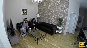 Hunt4K! Caught Brunette Victim In Hidden Cam Net!