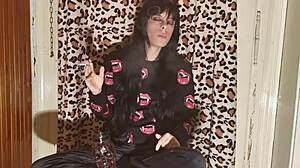 Smoking Goth Girl After Long Day Behind Scenes Pt2 HD!