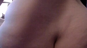 All Natural Busty Brunette Teases with Vibrator on Boobs