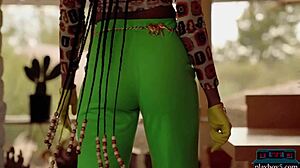 Peitos Naturais Enormes de Nyla Ebony Roubam a Cena