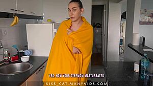 Why spy on me? Stepson bangs stepmom with double cum finish