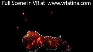 Cute Latina teen fucks in VR POV?