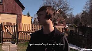 Wow! Czech twink drilled on POV cam for cash by CzechHunter!