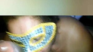 LATINA SUCKS DICK, SWALLOWS MILK ON HALLOWEEN!