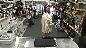 Skinny Whore Gives Sloppy Blowjob