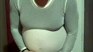 Bisexual crossdresser mark wright craves real cock fucking while playing with his own