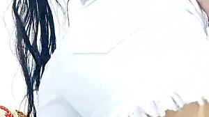 Homemade First Time Solo Orgasm With Natural Tits And Legs