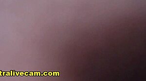 All Natural Busty Brunette Teases with Vibrator on Boobs