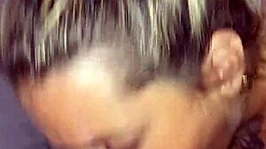 rubia gets cum all over her face 😏