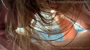 the stunning brunette milf sucks a big cock like a lollipop in homemade video