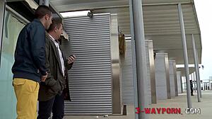 Busty Pin-Up Feels Threesome Excitement