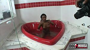 Bastidores da grava��o de samira ferraz e fabio lavatti