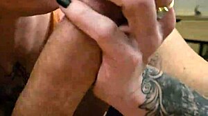 I sent boyfriend to sexy tattooed neighbor for cock milking!