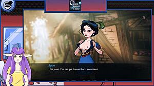 snow white's big tits in porn game