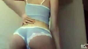 Hey, gorgeous teen teases on webcam