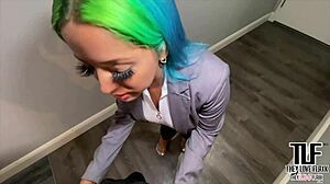 Hotel manager Spanish Barbie intensely fucks big black cock