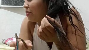 I do everything to my Venezuelan girlfriend before going to play football, including blowjob and fucking