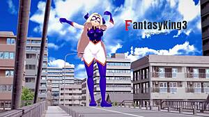 yu takeyama gives super sexy blowjob on the roof in boku no hero short