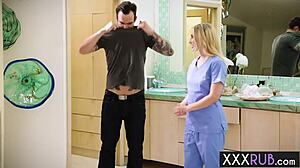 Crazy milf stole a clients huge thing and rode his dick